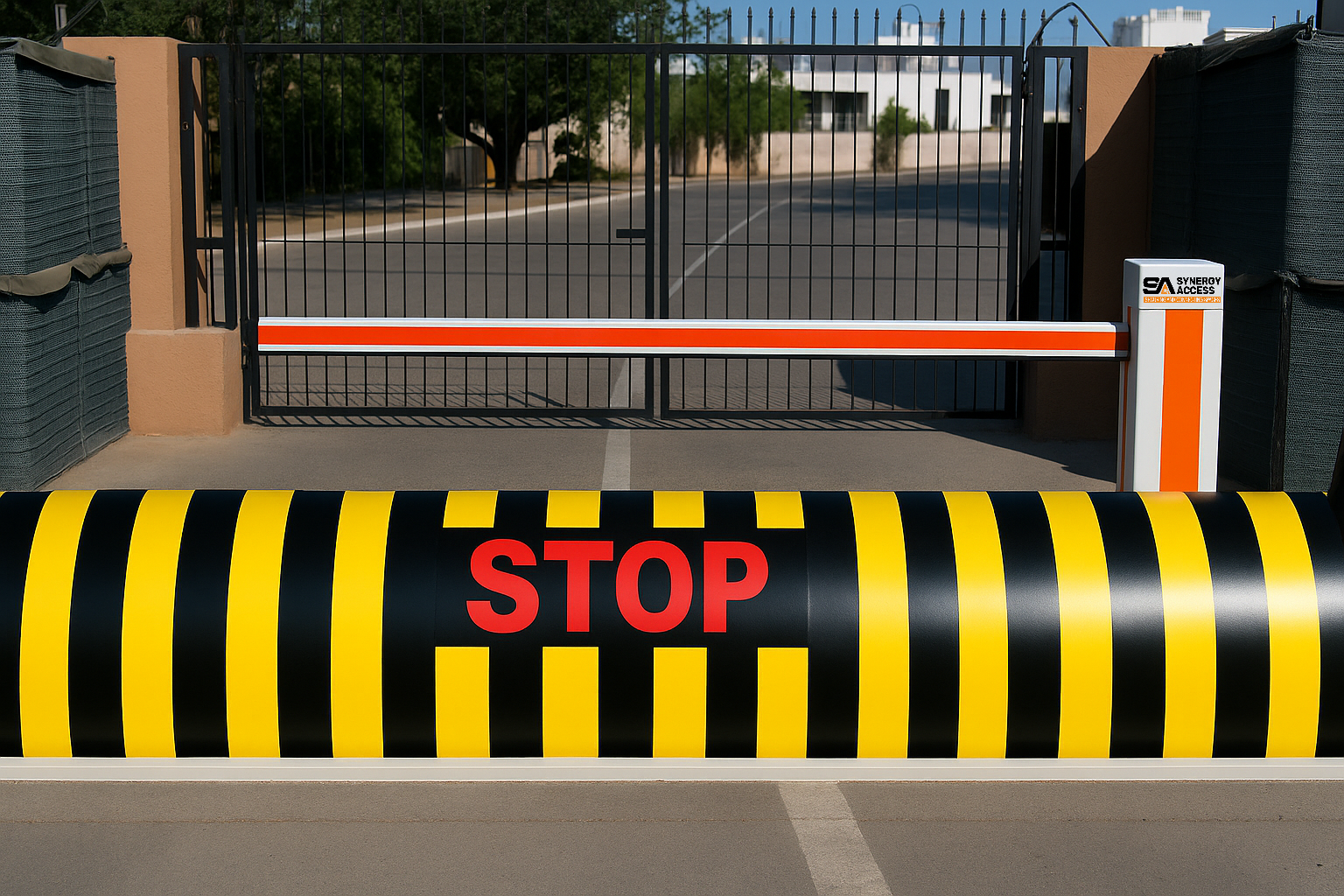 Road blocker security barrier